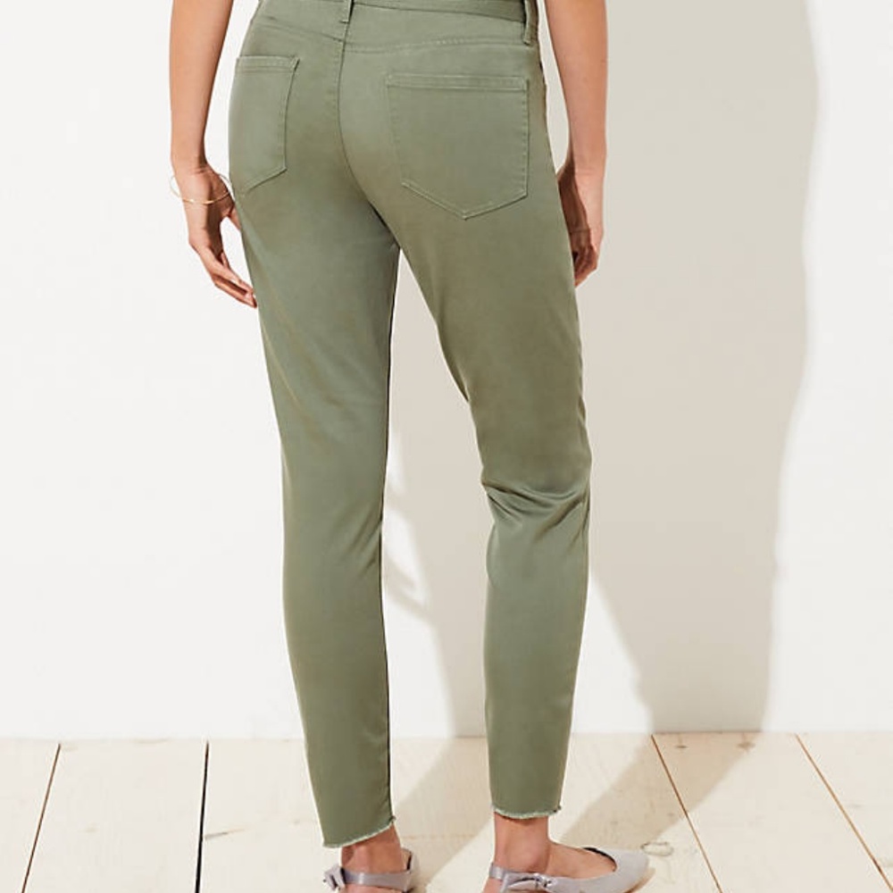LOFT Women's NWT Skinny Five Pocket Pants -‎ Artichoke - Picture 3 of 3